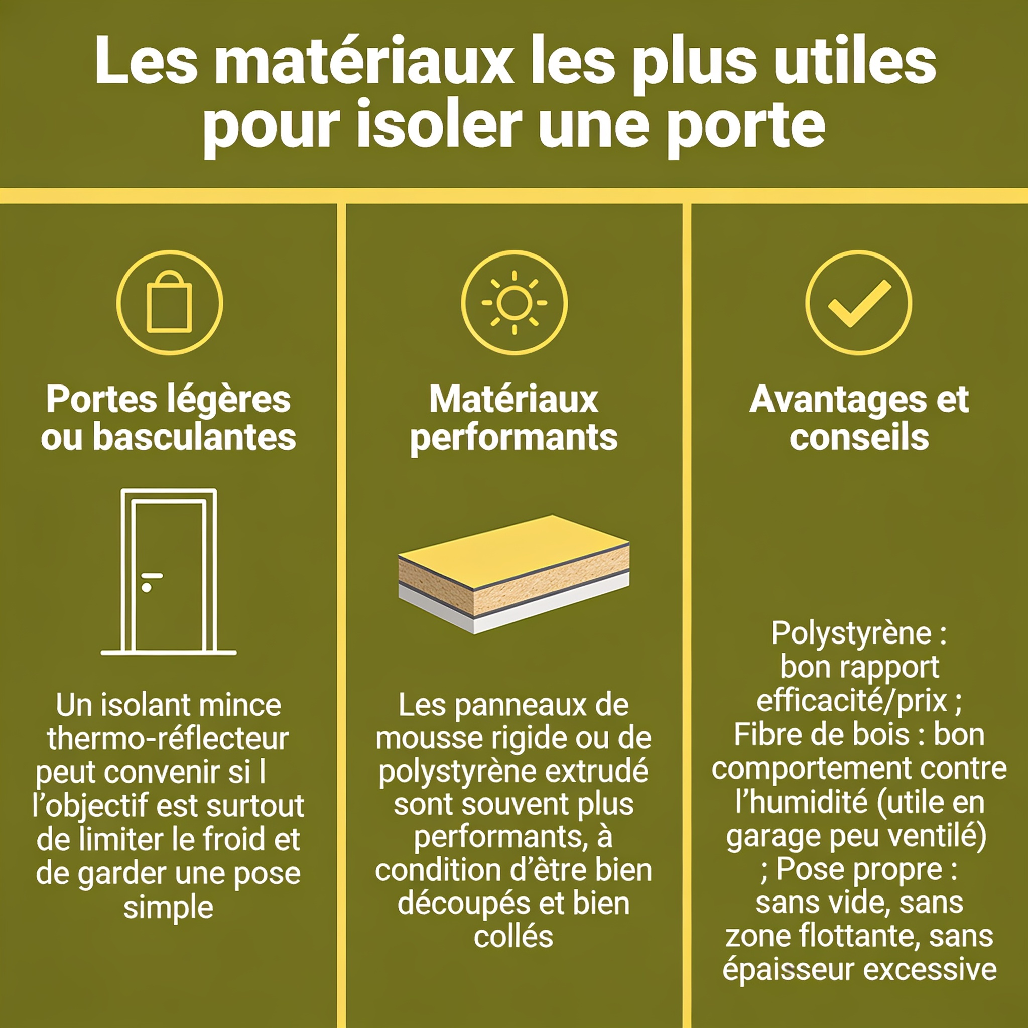 Les matériaux les plus utiles