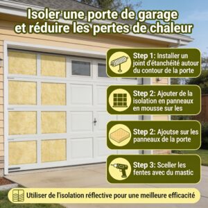 Comment isoler une porte de garage et réduire les pertes de chaleur ?