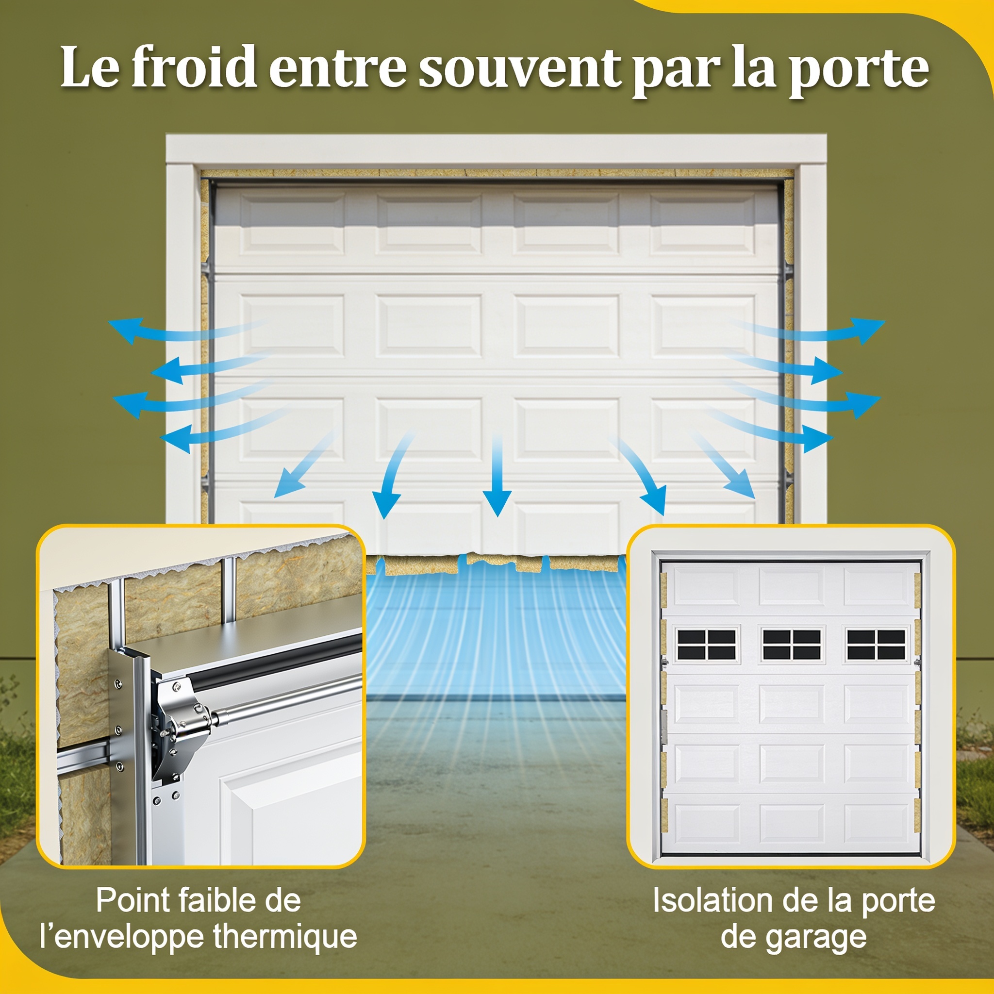Le froid entre souvent par la porte
